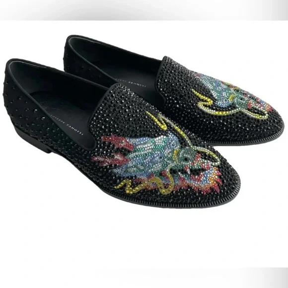 Giuseppe Zanotti
Python crystal-embellished loafers
$1,495 Giuseppe Zanotti Black Glitter Dragon Loafers Size 42 IT main image 3